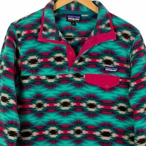 Vintage Patagonia Synchilla Snap-T Pullover Wild Desert Berry Print size Medium